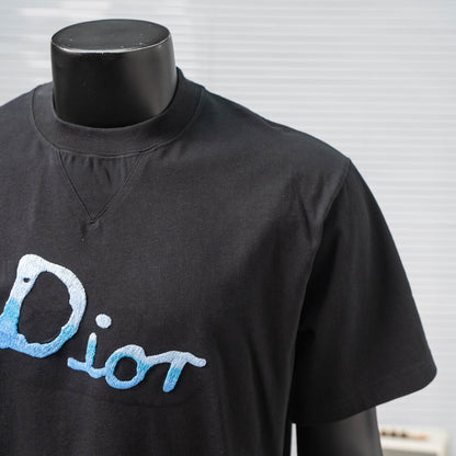 DIOR GRADIENT GRAFFITI EMBROIDERY T-SHIRT– 1:1 HIGH END