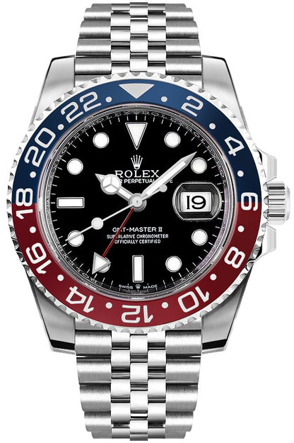 ROLEX GMT-MASTER II "PEPSI" - JUBILEE - U1 FACTORY - AUTOMATIK