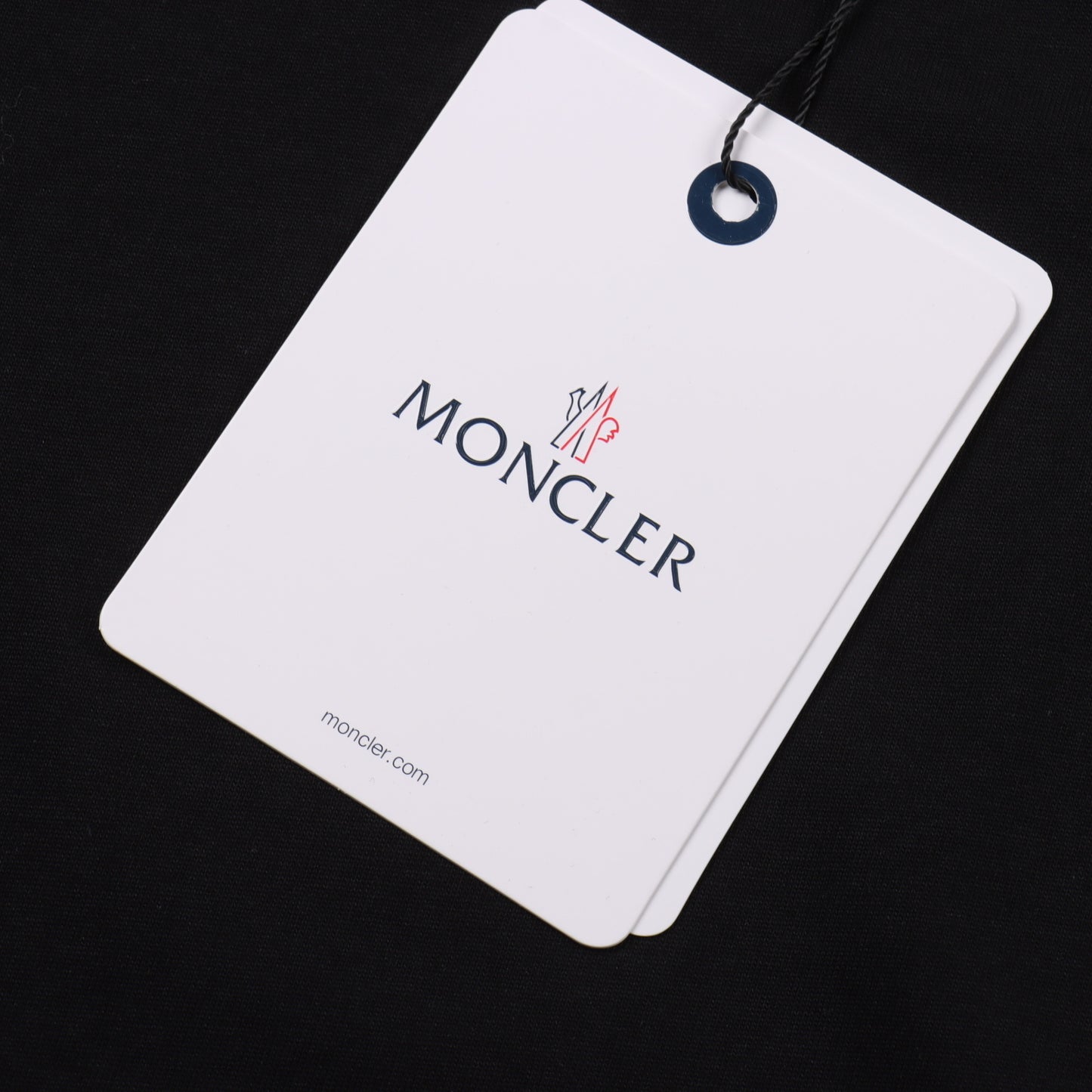 MONCLER T-SHIRT - SCHWARZ / WEIß - SUPER CLONE 260g