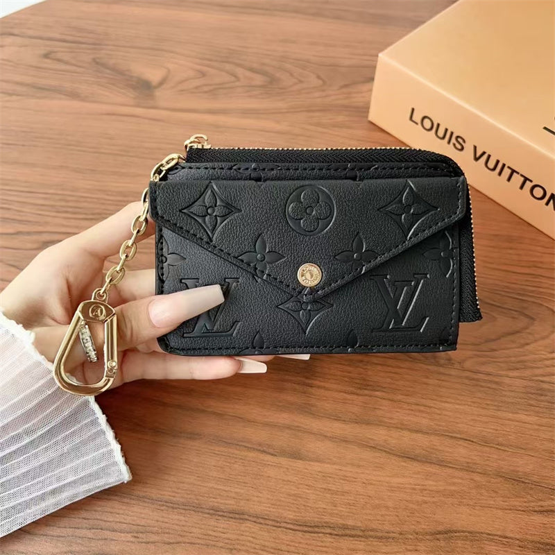 LOUIS VUITTON LEATHER CARDHOLDER ZIPPER – Full Set  - 1:1 HIGH END