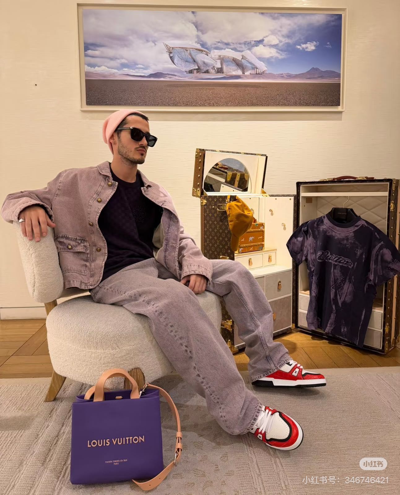 LOUIS VUITTON PASTEL DENIM – LAVENDER GREY EDITION – mit Tags – 1:1 HIGH END