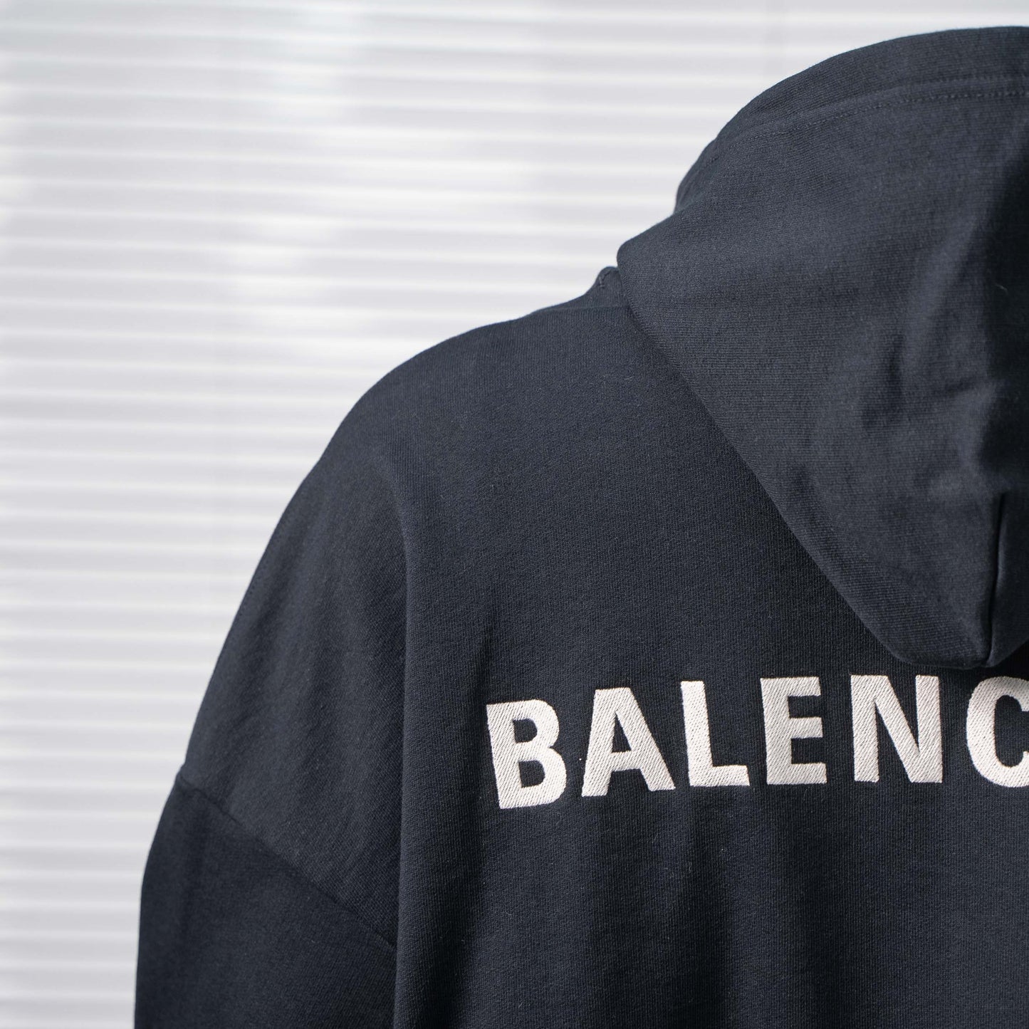 BALENCIAGA EMBROIDERED LOGO V-NECK HOODIE– 1:1 HIGH END