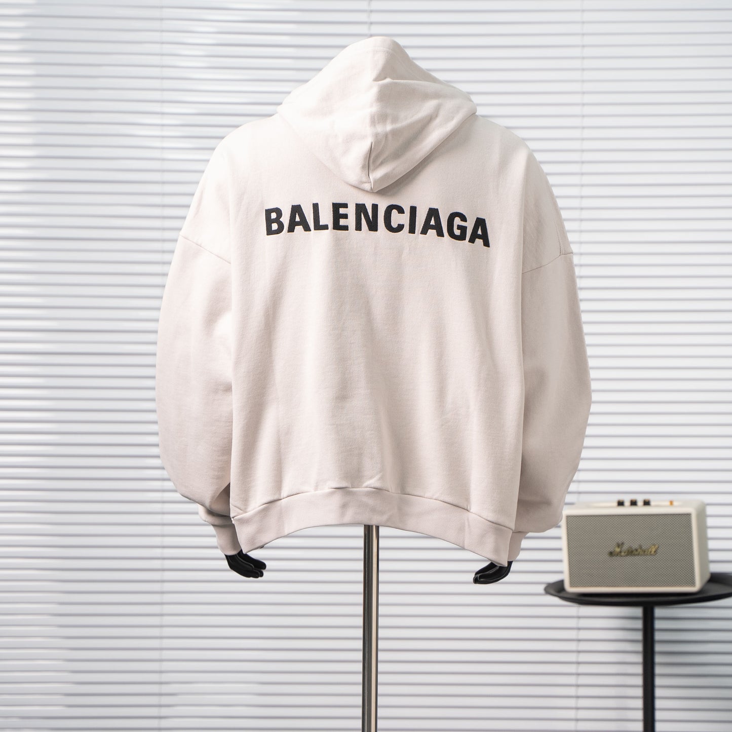 BALENCIAGA EMBROIDERED LOGO V-NECK HOODIE– 1:1 HIGH END
