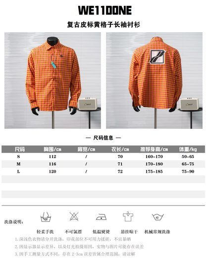 WE11DONE CHECK LOGO OVERSHIRT– 1:1 HIGH END