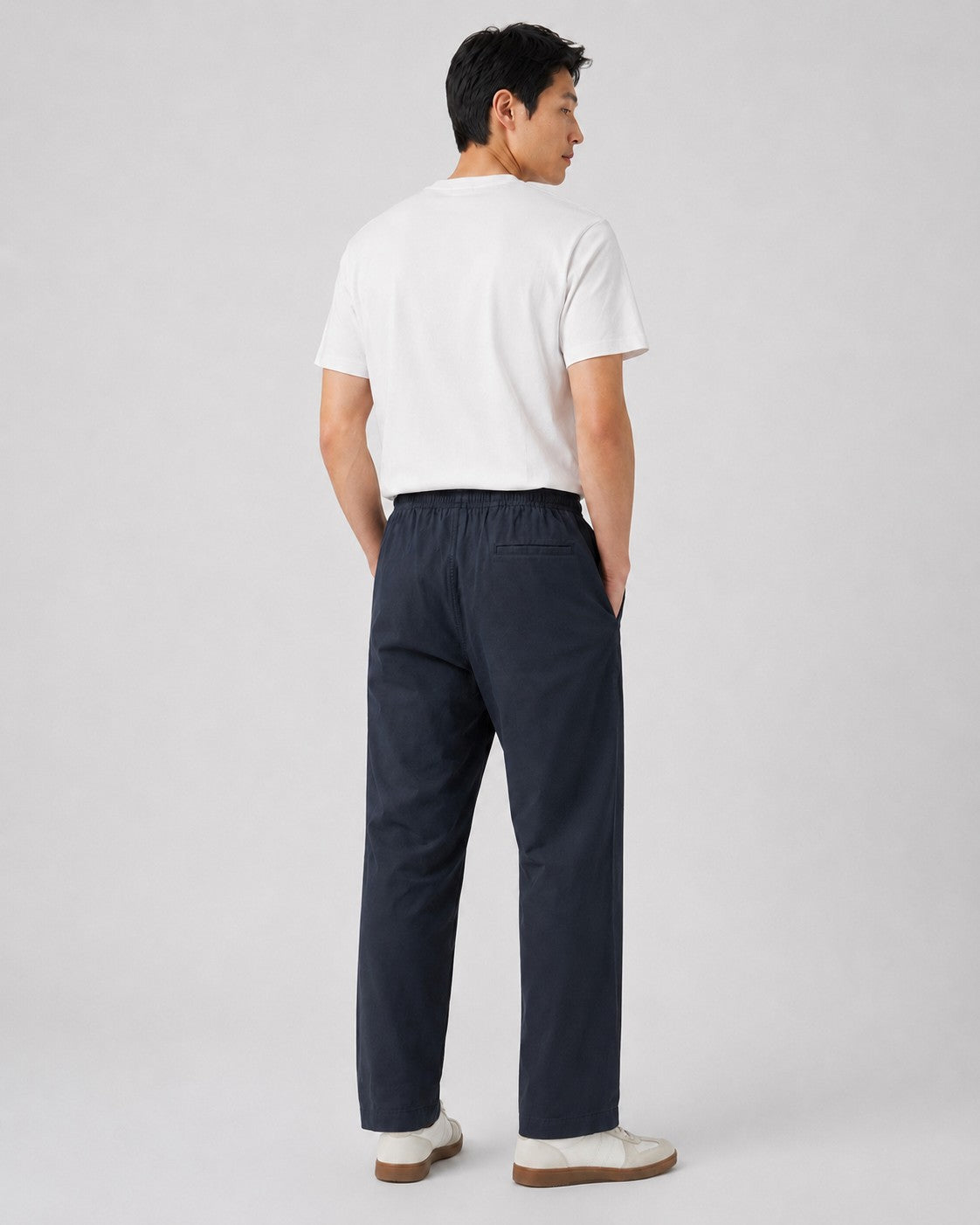 PRADA TWO-TONE LETTER LOGO LINEN-COTTON CASUAL TRACK PANTS – 1:1 HIGH END