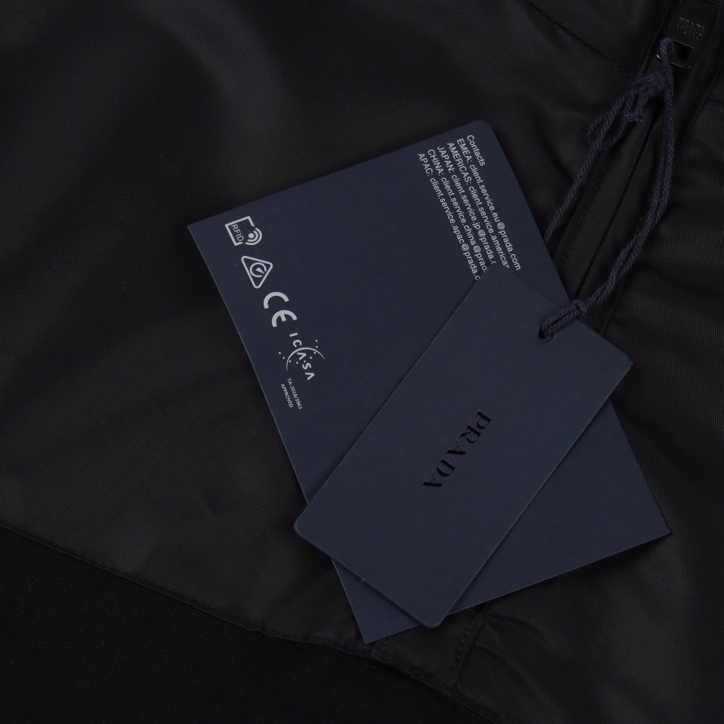 PRADA RE-NYLON ZIP JACKET - SCHWARZ/BLAU – MODEL 1 (S–XL) – mit Tags – 1:1 HIGH END