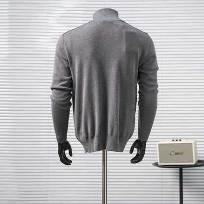 BURBERRY BBR CHECK ZIP KNIT SWEATER – 1:1 HIGH END