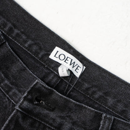 LOEWE ANAGRAM PATCH BLACK DENIM JEANS – 1:1 HIGH END