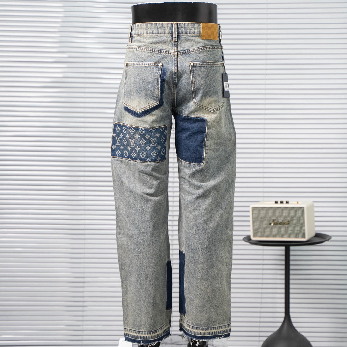 LOUIS VUITTON MONOGRAM PATCHWORK DENIM SKATE PANTS – 1:1 HIGH END