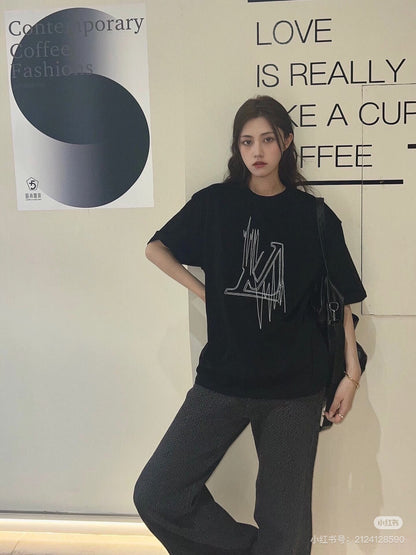 LOUIS VUITTON T-SHIRT - SCHWARZ - SUPER CLONE 260g