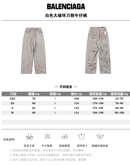 BALENCIAGA DISTRESSED DENIM – mit Tags – 1:1 HIGH END