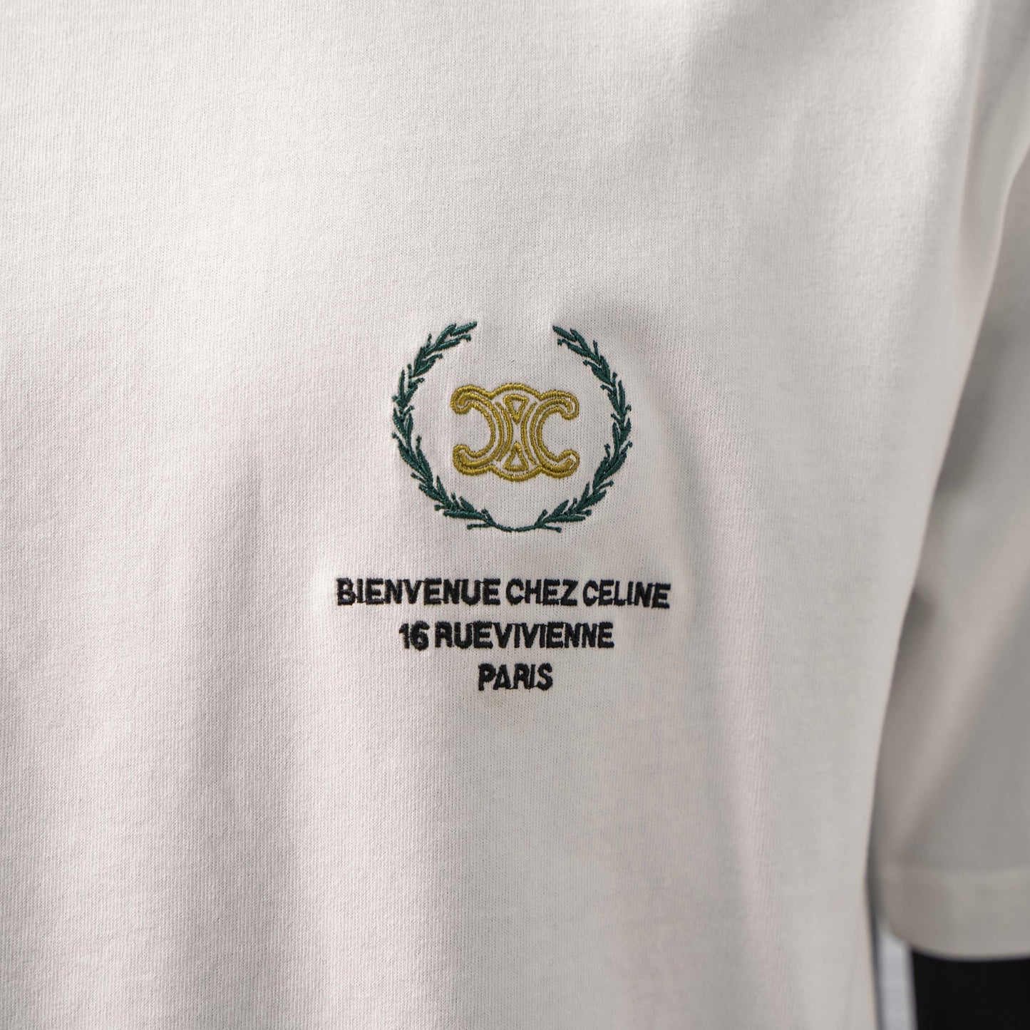 CELINE SUMMER EMBROIDERED LOGO T-SHIRT– 1:1 HIGH END