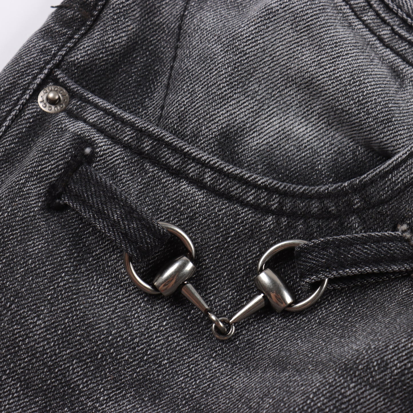 GUCCI HORSEBIT DENIM – GREY WASH EDITION – mit Tags – 1:1 HIGH END