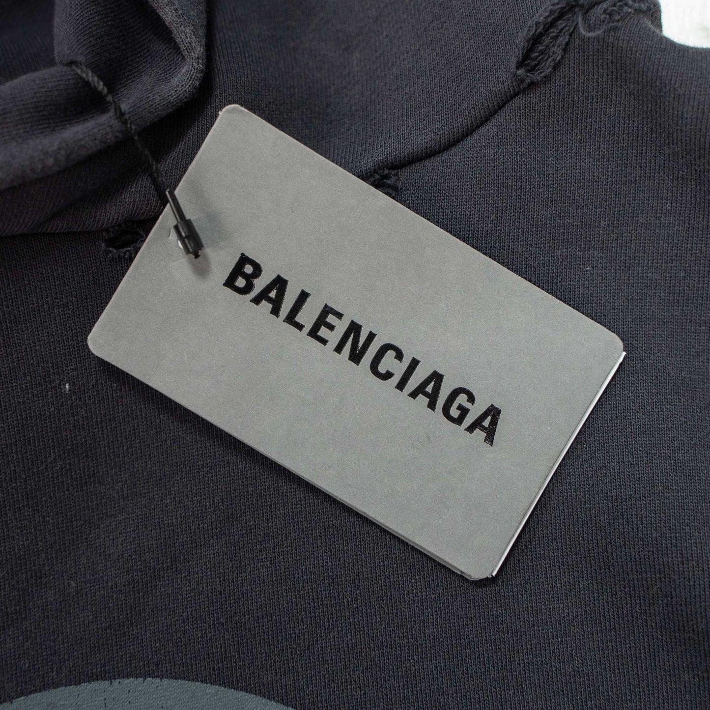 BALENCIAGA DISTRESSED LIQUID LOGO HOODIE – 1:1 HIGH END