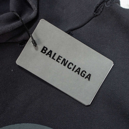 BALENCIAGA DISTRESSED LIQUID LOGO HOODIE – 1:1 HIGH END
