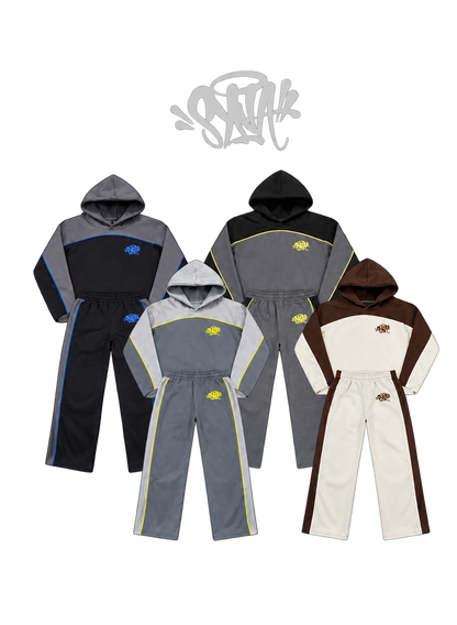 SYNA WORLD-STYLE TEAM PIPE TRACKSUIT – HOODIE & LONG PANTS – 4 COLORS – HIGH QUALITY 1:1