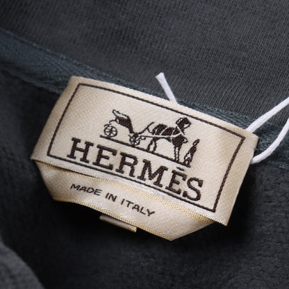 HERMES ICONIC H EMBROIDERED LONG SLEEVE PIQUÉ POLO SHIRT – 1:1 HIGH END
