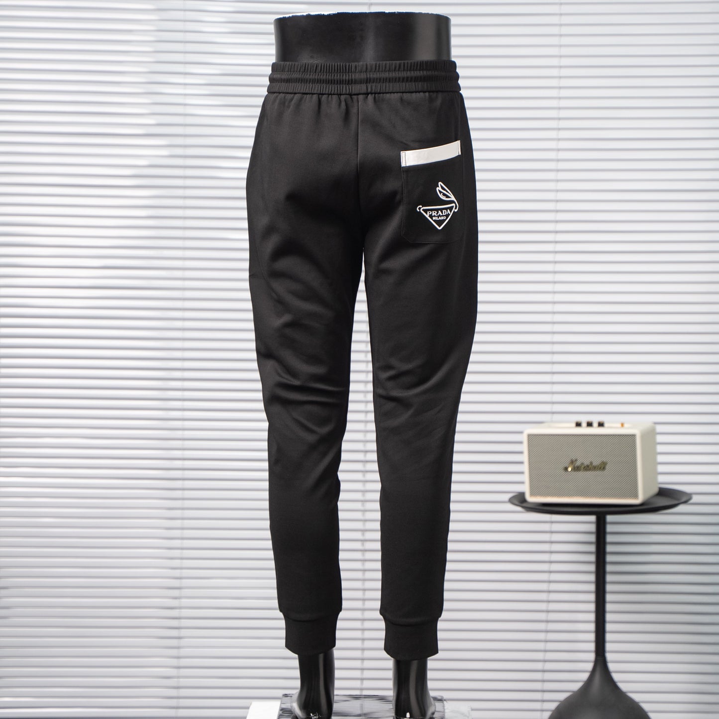 PRADA 2025SS INVERTED TRIANGLE CONTRAST POCKET TRACK PANTS – 1:1 HIGH END