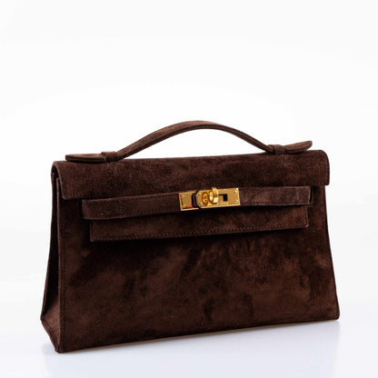 HERMÈS Kelly Pochette Bordeaux Veau Doblis Palladium Hardware 21 - 1:1 HIGH END