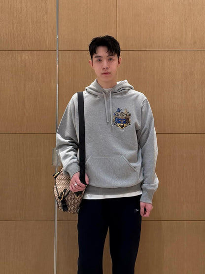 DIOR EMBROIDERED CREST HOODIE – 1:1 HIGH END