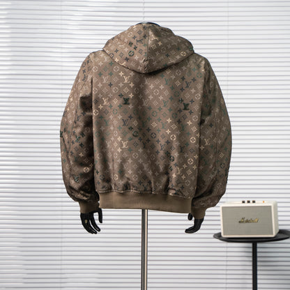 LOUIS VUITTON MONOGRAM BEADED DENIM HOODED JACKET– 1:1 HIGH END