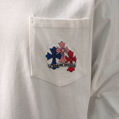 CHROME HEARTS CH MULTI-COLOR CEMETERY CROSS LONG SLEEVE T-SHIRT – 1:1 HIGH END