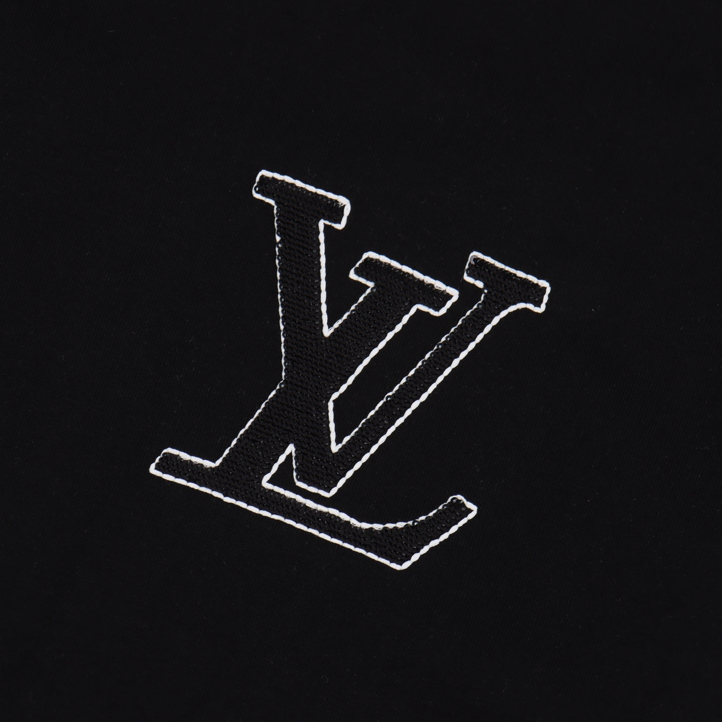 LOUIS VUITTON T-SHIRT - SCHWARZ / WEIß - SUPER CLONE 260g