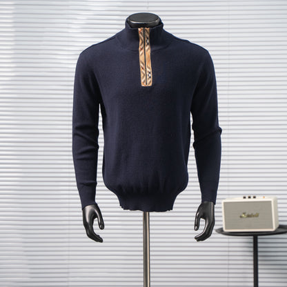 BURBERRY BBR CHECK ZIP KNIT SWEATER – 1:1 HIGH END