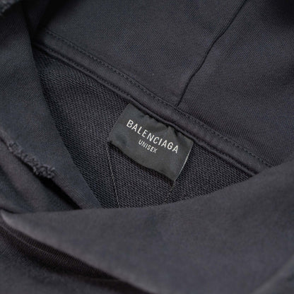 BALENCIAGA DISTRESSED LIQUID LOGO HOODIE – 1:1 HIGH END