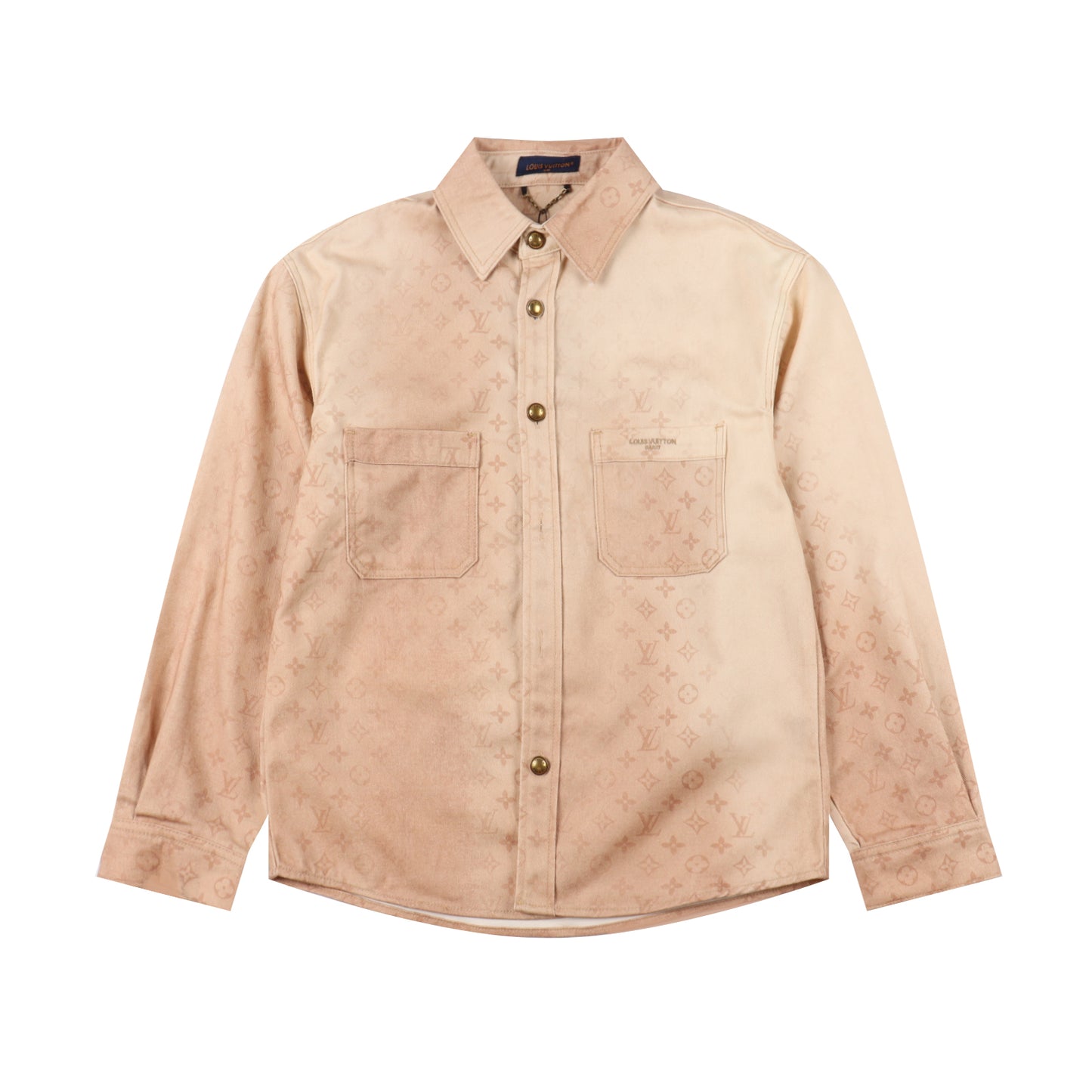 LOUIS VUITTON MONOGRAM DENIM SHIRT JACKET – BEIGE VINTAGE EDITION – mit Tags – 1:1 HIGH END