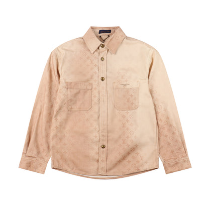 LOUIS VUITTON MONOGRAM DENIM SHIRT JACKET – BEIGE VINTAGE EDITION – mit Tags – 1:1 HIGH END