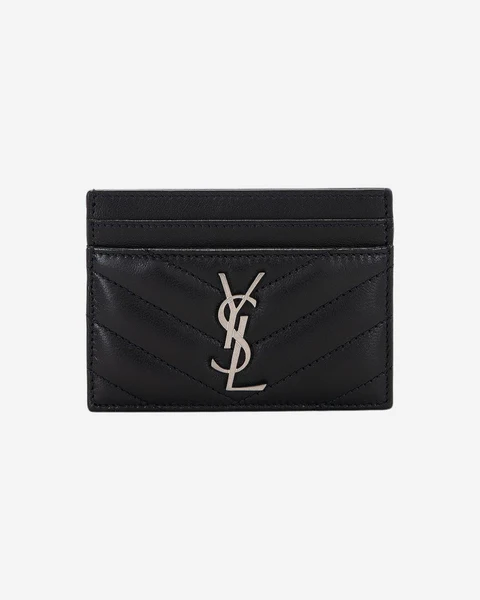SAINT LAURENT CASSANDRA MATELASSE CARD CASE - 1:1 HIGH END