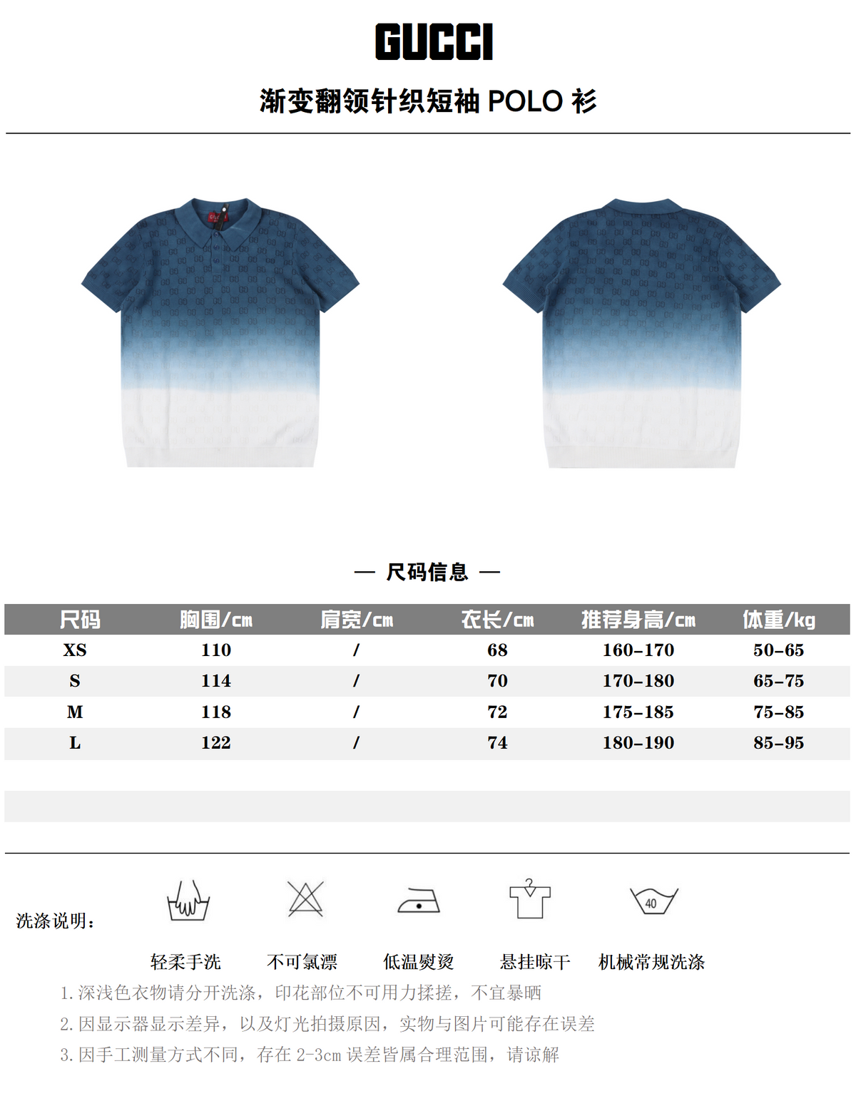 GUCCI POLO SHIRT – mit Tags – 1:1 HIGH END
