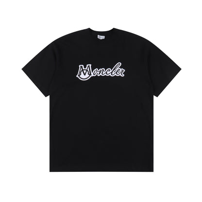 MONCLER T-SHIRT - SCHWARZ / WEIß - SUPER CLONE 260g
