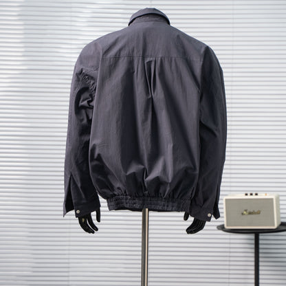 MIU MIU EMBROIDERED LOGO SNAP-BUTTON CASUAL JACKET– 1:1 HIGH END