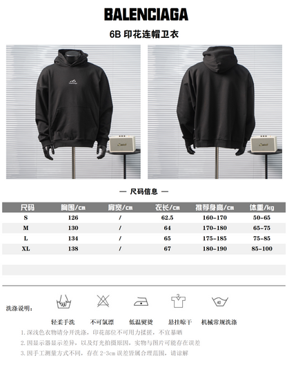 BALENCIAGA BLCG BODIES 6B PRINTED HOODIE – 1:1 HIGH END