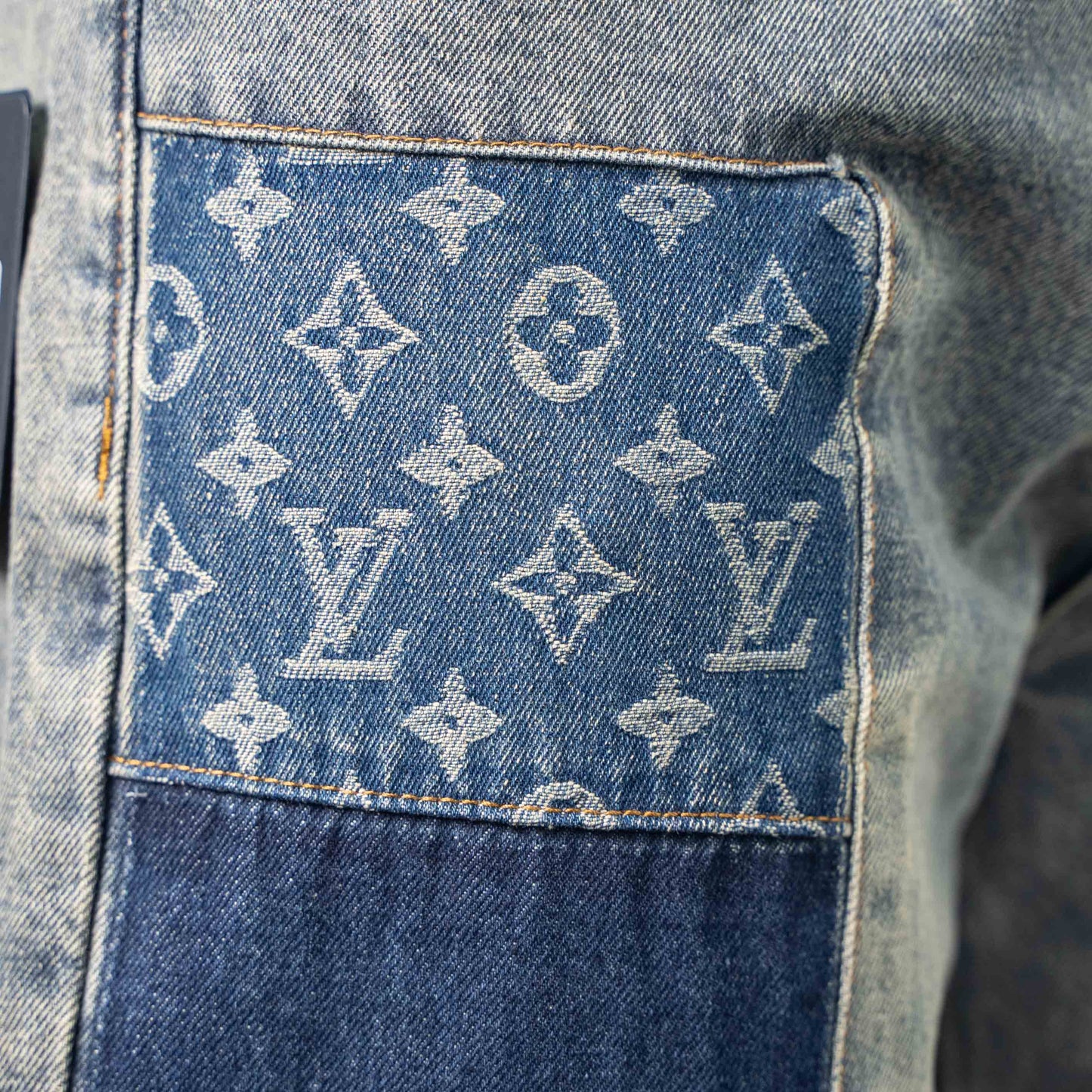 LOUIS VUITTON MONOGRAM PATCHWORK DENIM SKATE PANTS – 1:1 HIGH END