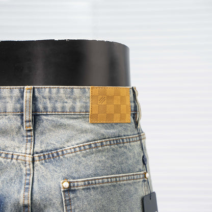 LOUIS VUITTON MONOGRAM PATCHWORK DENIM SKATE PANTS – 1:1 HIGH END