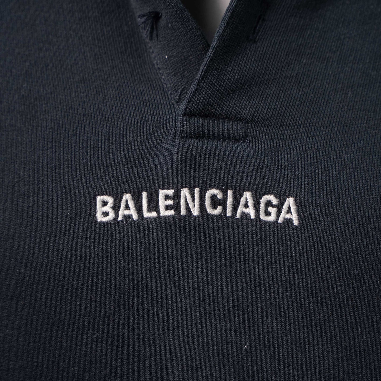 BALENCIAGA EMBROIDERED LOGO V-NECK HOODIE– 1:1 HIGH END