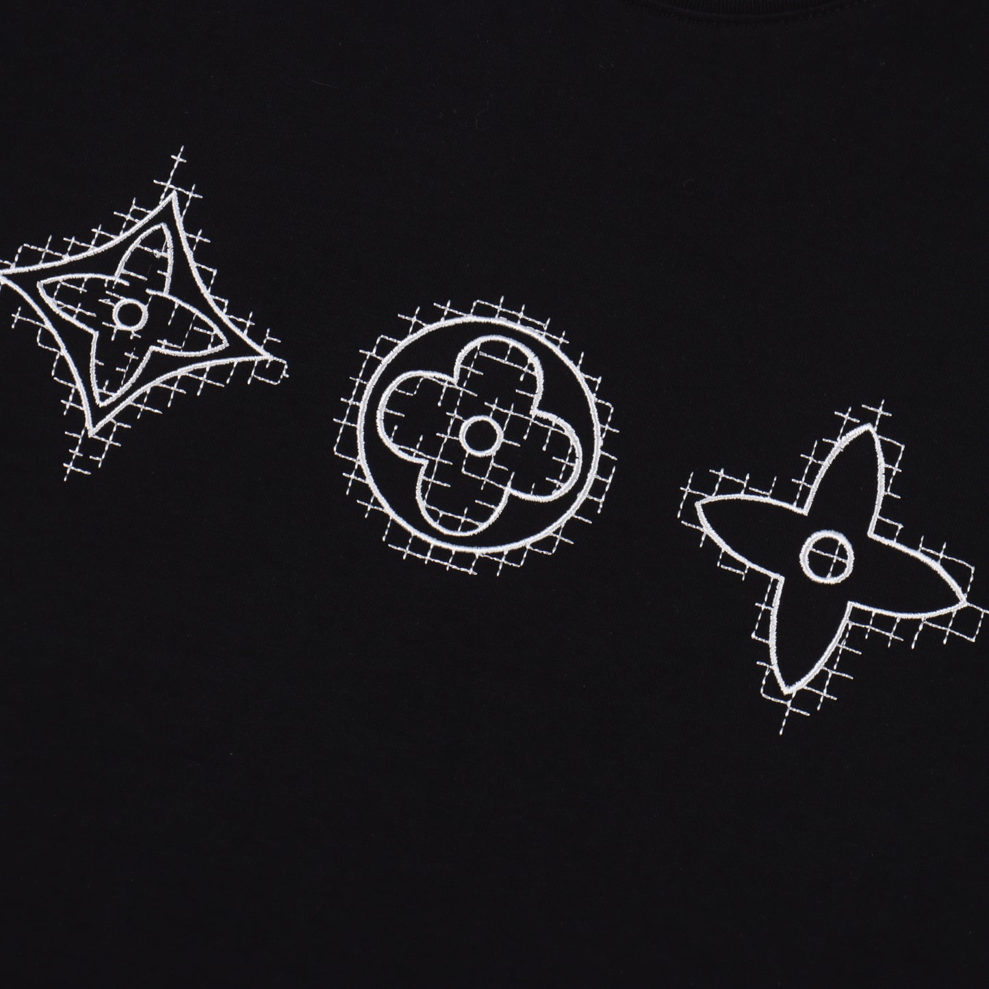 LOUIS VUITTON T-SHIRT - SCHWARZ / WEIß - SUPER CLONE 260g