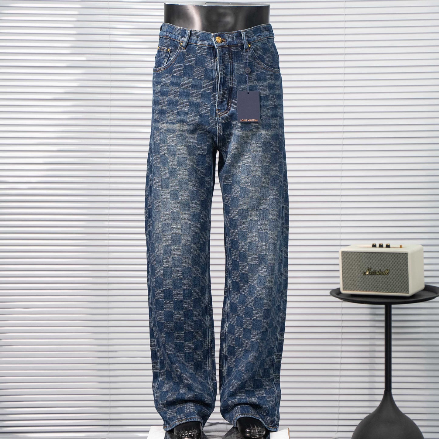 LOUIS VUITTON LV DAMIER MONOGRAM DENIM SKATE PANTS – 1:1 HIGH END