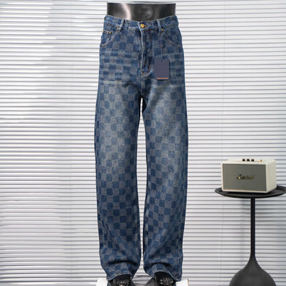 LOUIS VUITTON LV DAMIER MONOGRAM DENIM SKATE PANTS – 1:1 HIGH END