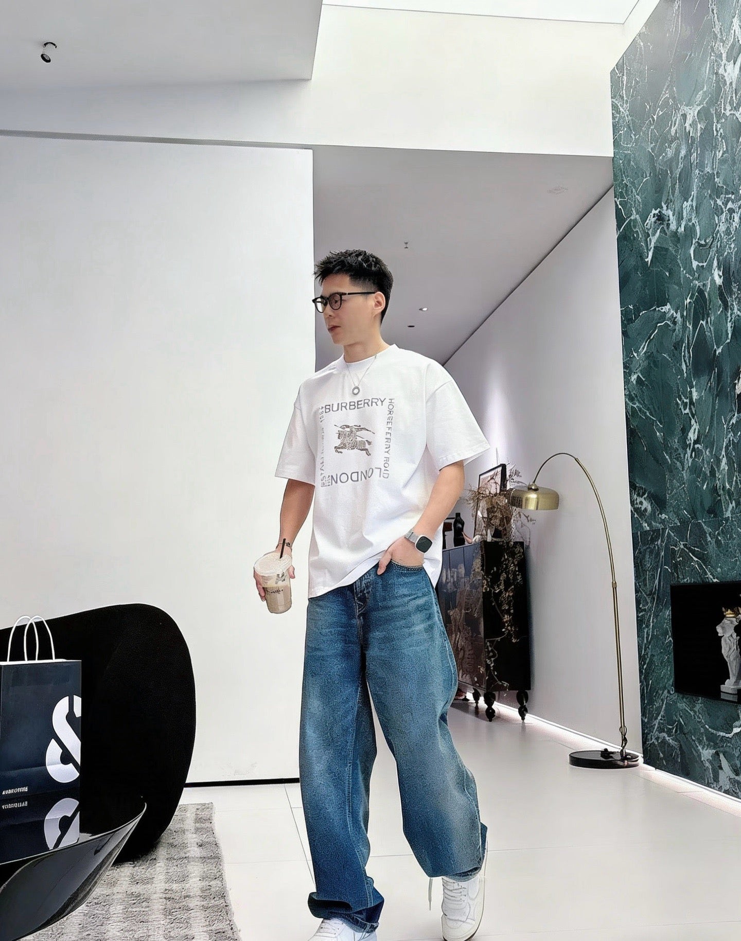 BURBERRY PRORSUM HORSEFERRY LOGO T-SHIRT – 1:1 HIGH END