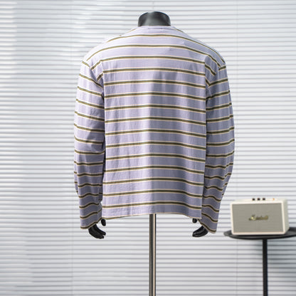 PRADA STRIPED LONG SLEEVE T-SHIRT– 1:1 HIGH END