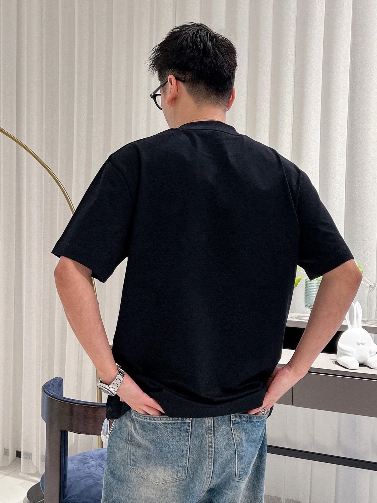 PRADA T-SHIRT - SCHWARZ / WEIß - SUPER CLONE 260g