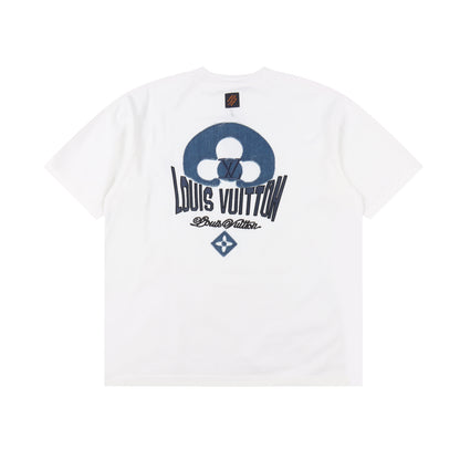 LOUIS VUITTON T-SHIRT - SCHWARZ / WEIß - SUPER CLONE 260g