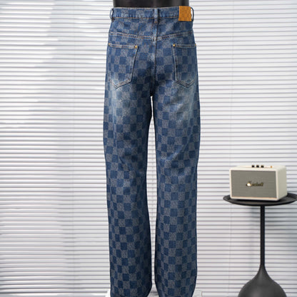 LOUIS VUITTON LV DAMIER MONOGRAM DENIM SKATE PANTS – 1:1 HIGH END