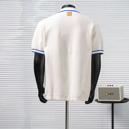 LOUIS VUITTON WAFFLE KNIT POCKET POLO SHIRT– 1:1 HIGH END