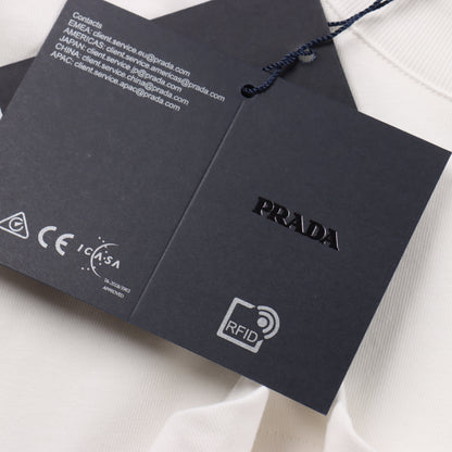 PRADA T-SHIRT - SCHWARZ / WEIß - SUPER CLONE 260g