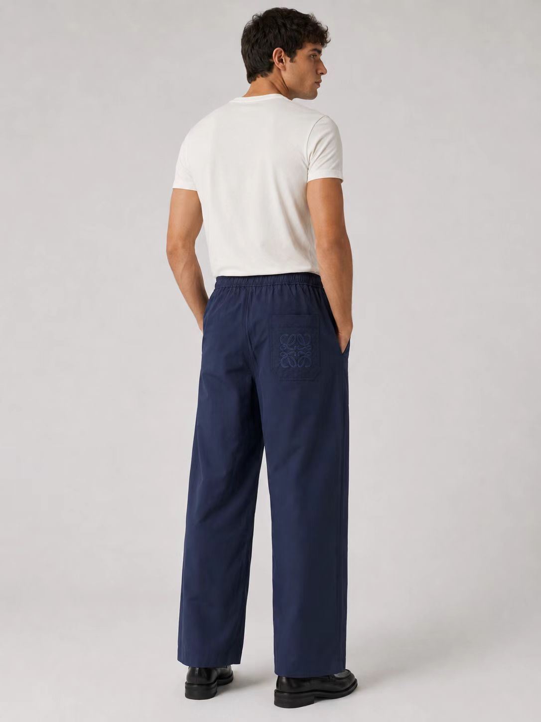 LOEWE ANAGRAM EMBROIDERED DRAWSTRING TROUSERS– 1:1 HIGH END